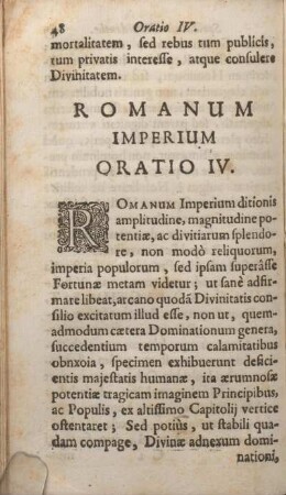 Romanum Imperium Oratio IV.