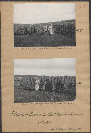 Besuch S.M. König Ludwig III bei der Kais. Deutschen Südarmee