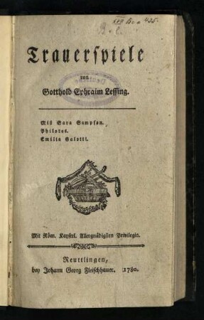 Trauerspiele