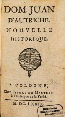 Dom Juan d'Autriche : Novelle historique