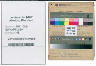 Entnazifizierung Gerhard Verhuelsdonk , geb. 12.09.1898 (Jagdaufseher)