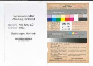 Entnazifizierung Hermann Garschagen, geb. 09.01.1895 (Verw.Angest.)