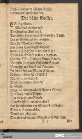 Die bösen Geister