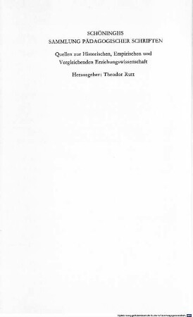 Sozialpädagogik : Theorie der Willensbildung auf der Grundlage der Gemeinschaft