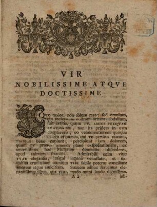 De M. T. Ciceronis Bibliothecis Pavca Praefatvs