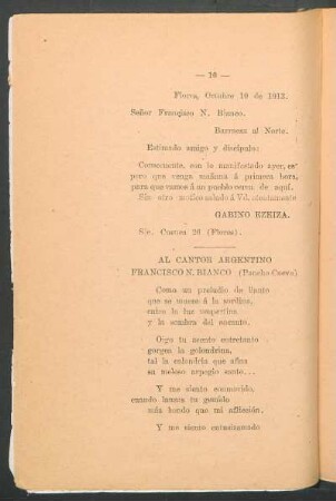 Al cantor argentino Francisco N. Bianco (Pancho Cueva) : [Soneto]