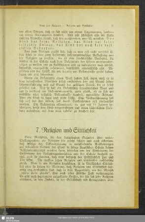 7. Religion und Sittlichkeit
