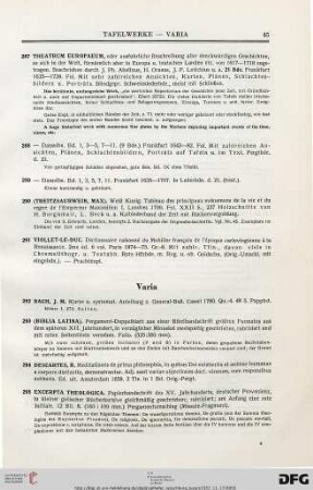 Varia (Nr. 292-298)