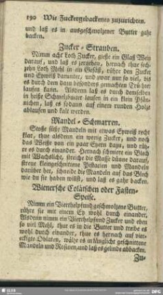 Wie Zuckergebackenes zuzurichten