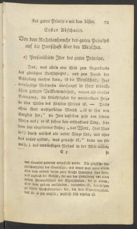 a) Personificirte Idee des guten Princips