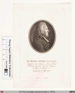 Bildnis Georg Wolfgang (Franz) Panzer