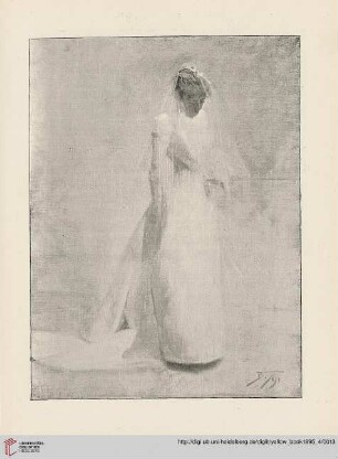 Plate: The bride by Frank Bramley, A.R.A.