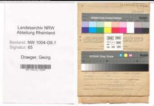 Entnazifizierung Georg Draeger , geb. 23.04.1900 (Arbeiter)