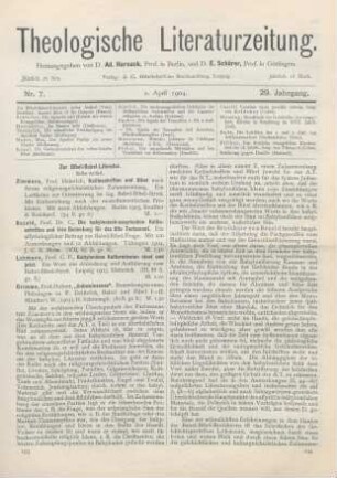 193-196 [Rezension] Lehmann, C. F., Babyloniens Kulturmission einst und jetzt. Ein Wort der Ablenkung und Aufklärung zum Babel-Bibel-Streit