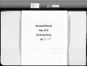 Schutzhaft namentlich genannter Häftlinge, Buchstabe Be