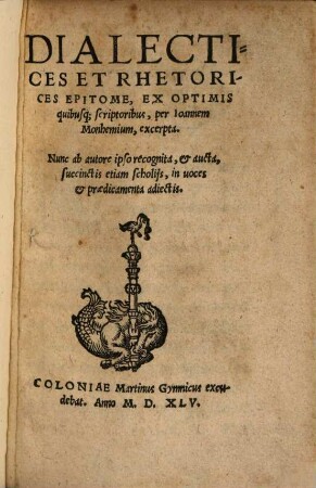 Dialectices et rhetorices Epitome