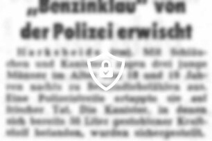 "Benzinklau" von der Polizei erwischt