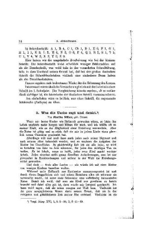 Was die Usche sagt und denkt