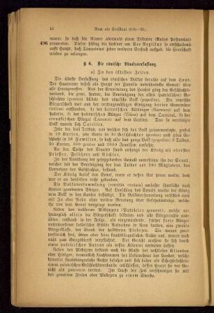 § 6. Die römische Staatsverfassung