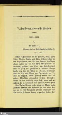 V. Freispruch, aber nicht Freiheit