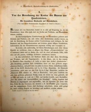 Journal für die Baukunst : in zwanglosen Heften. 24. 1847