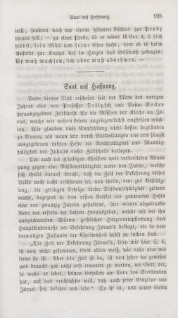 193-198 Saat auf Hoffnung