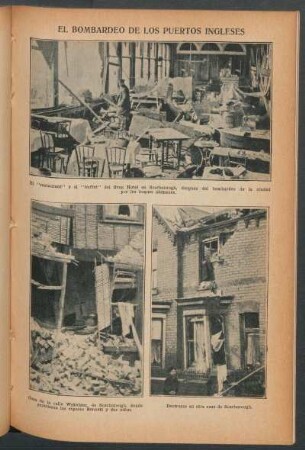 El bombardeo de los puertos ingleses - [Ilustración]