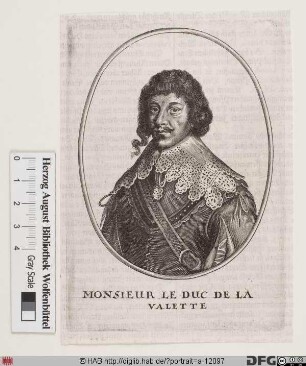 Bildnis Bernard de Nogaret de La Valette de Foix, duc d'Épernon
