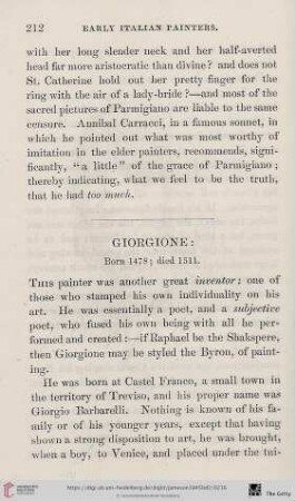 Giorgione: Born 1478; died 1511