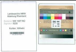 Entnazifizierung Wilhelm Kuhlen , geb. (Rentner)