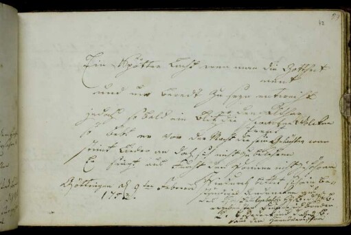 Conrad Julius Dedekind. Göttingen, 9.2.1753.