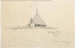 Gsaenger, Gustav; München - Solln; Ev. Apostel Kirche, Pfarrhaus und Jugendheim - Jugendheim (Studie)