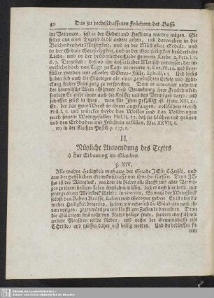 II. Nützliche Anwendung des Textes