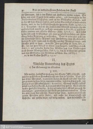 II. Nützliche Anwendung des Textes