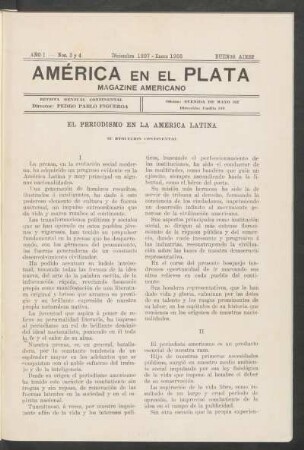 El periodismo en la América Latina : Su evolución continental