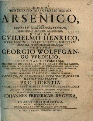 Diss. inaug. med. de arsenico