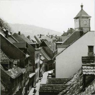 Straße in der Freiburger Altstadt