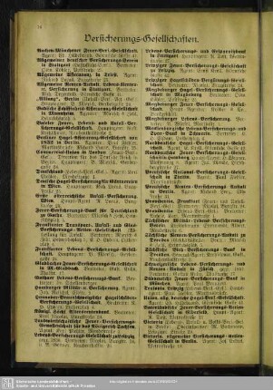 Versicherungs-Gesellschaften