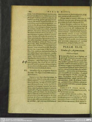 Psalmus XLIX