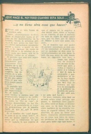 ¿Que hace el porteño cuando esta solo ... y no tiene otra cosa que hacer?