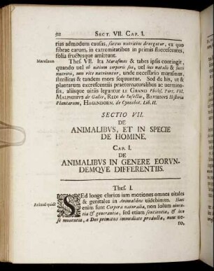 [Articulus I.] De Animalibus, Et In Specie De Homine.