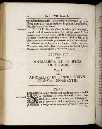 [Articulus I.] De Animalibus, Et In Specie De Homine.