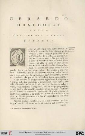Gerardo Hundhorst, detto Gerardo delle Notti