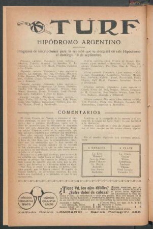 Turf - Hipódromo argentino