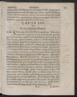 Caput XXV. De Persona Spiritus Sancti.