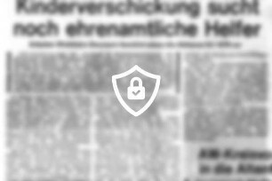 Kinderverschickung sucht noch ehrenamtliche Helfer