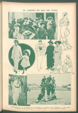 El domingo en Mar del Plata - [Ilustración]
