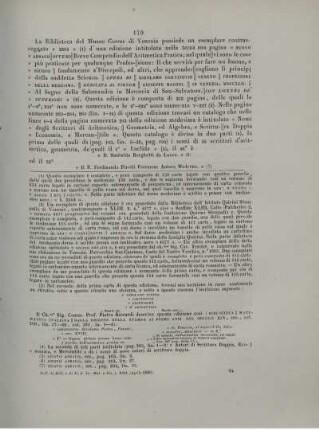 Intorno ad un trattato di aritmetica del P. D. Smeraldo Borghetti Lucchese. [Fortsetzung]