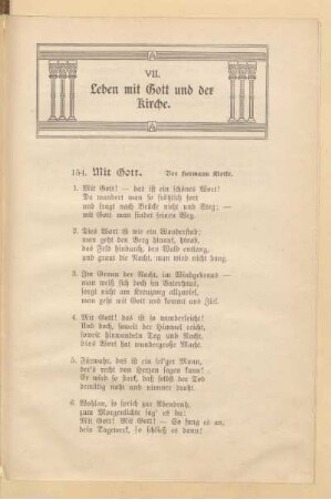 VII. Leben mit Gott und der Kirche