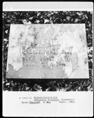 Grabstein Daniel Rosenblatt (+1940)